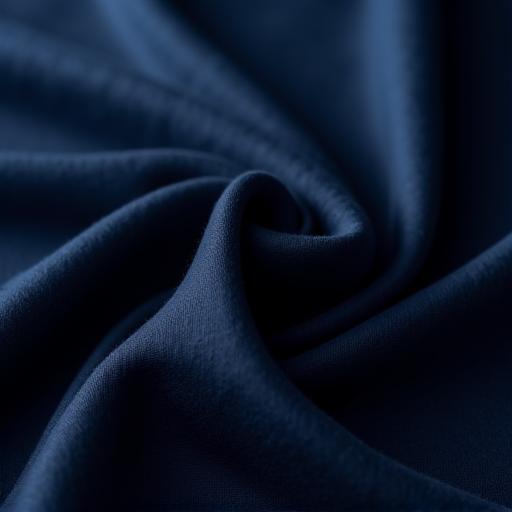 Ein weicher, marineblauer Kaschmirstoff.